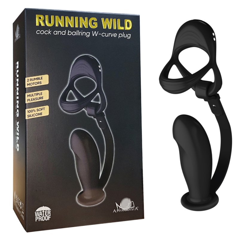 Cock & Ball Ring With Prostate Plug