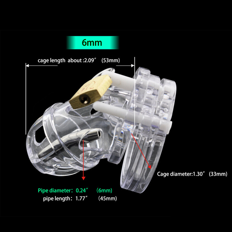 UCB-8000 Chastity Device with Urethral Tube