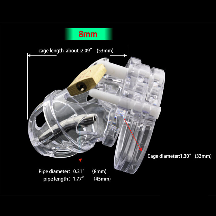 UCB-8000 Chastity Device with Urethral Tube