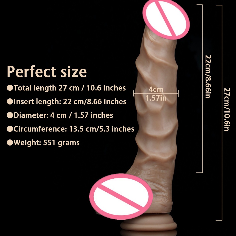 Realistic 10.6" (27 CM) Dildo