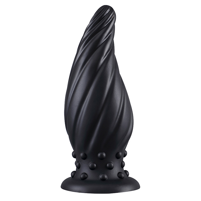 Luminous Spiral Cone Silicone Butt Plug