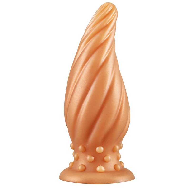 Luminous Spiral Cone Silicone Butt Plug