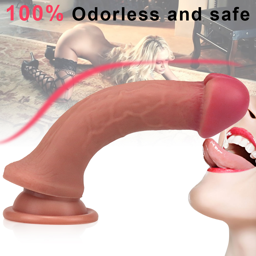 7.1"/18 cm Realistic Mushroom head Dildo - Big Head