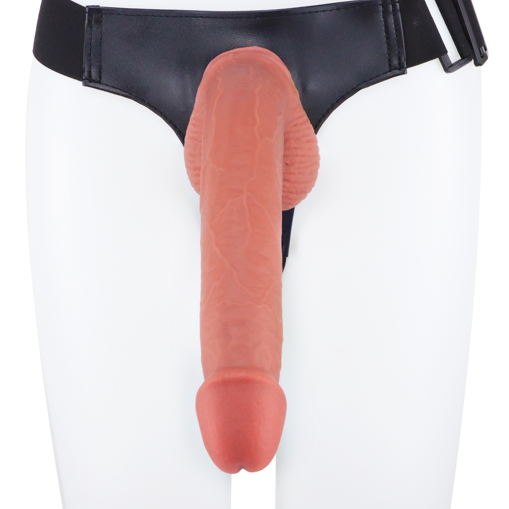 Liquid silicone wearing leather pants dildo -28 God of War