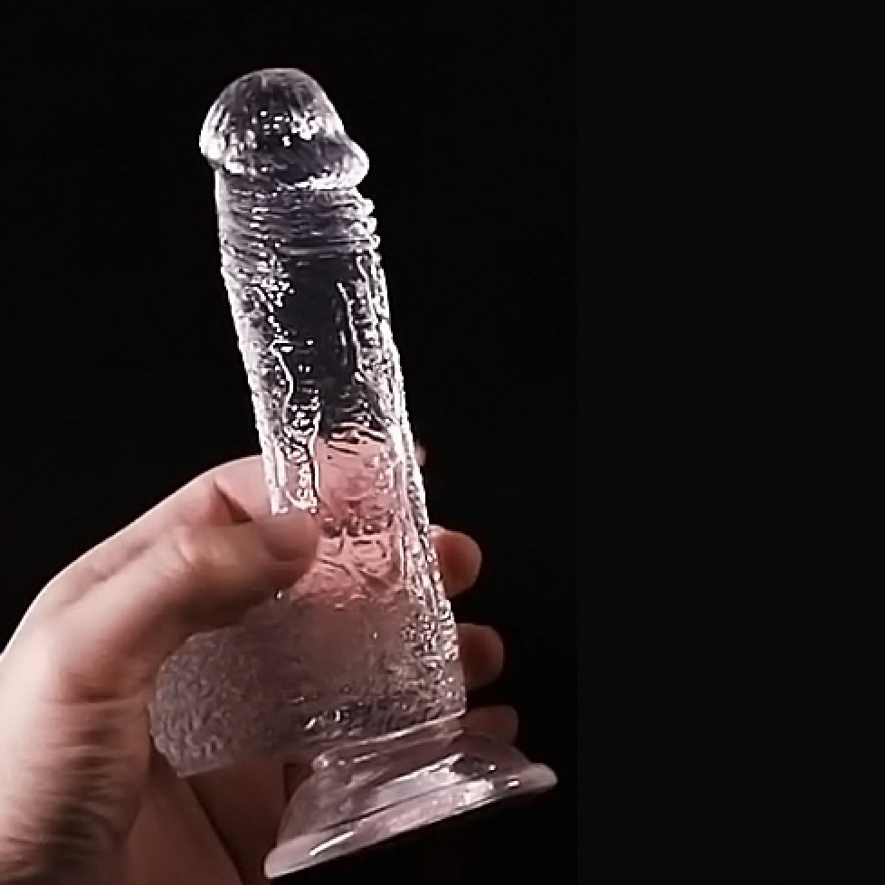 Transparent dildo TPE material - True stem