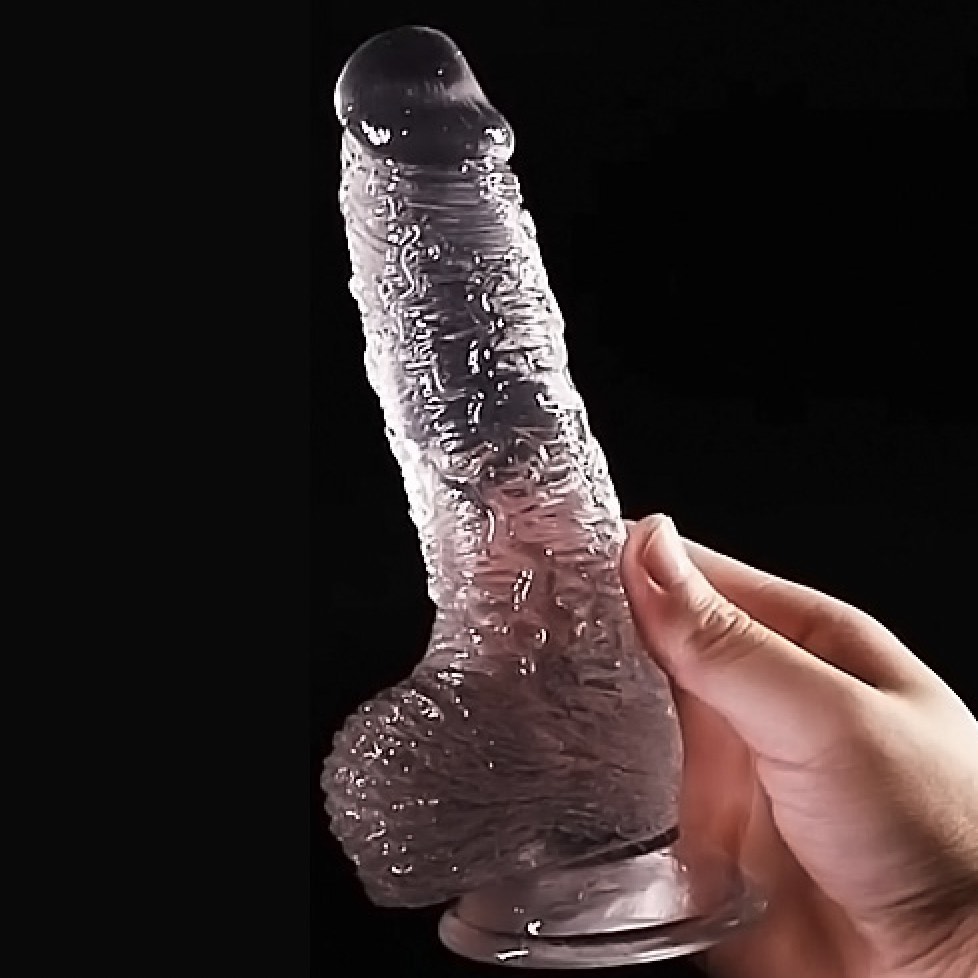 Transparent dildo TPE material - YJ