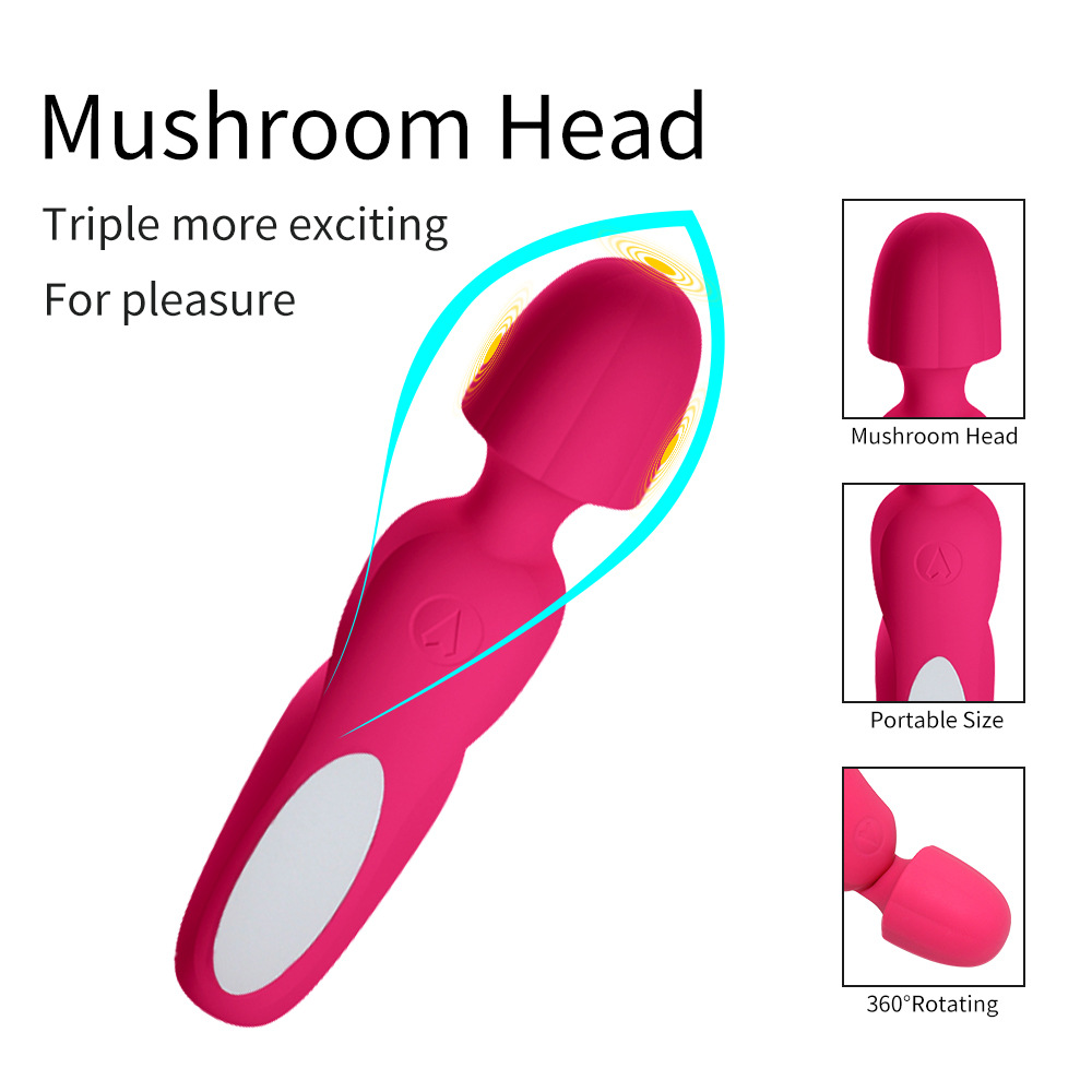 mushroom head masturbating mini vibrator