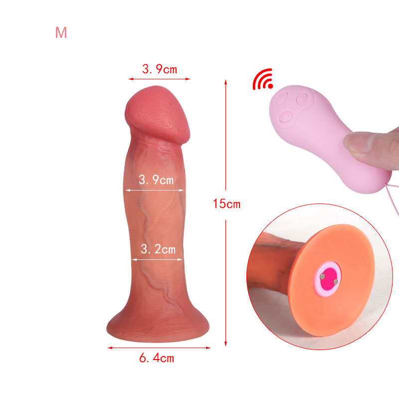 Realistic Thick Huge Mushroom Head Dildo Remote control vibration