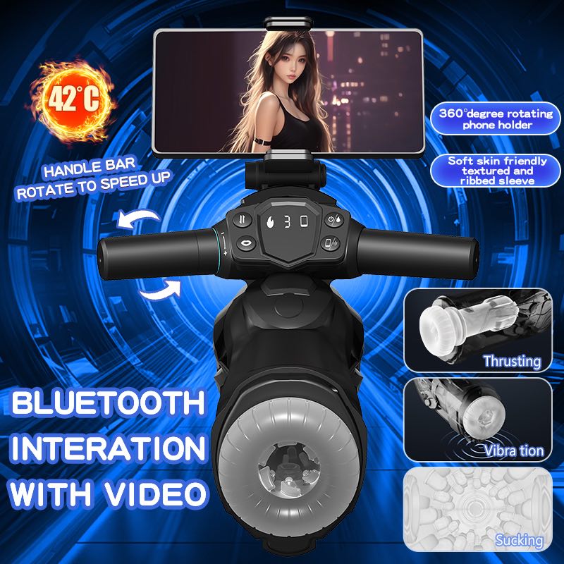 Motorcycle Masturbation Cup Telescopic Multi frequency Vibration