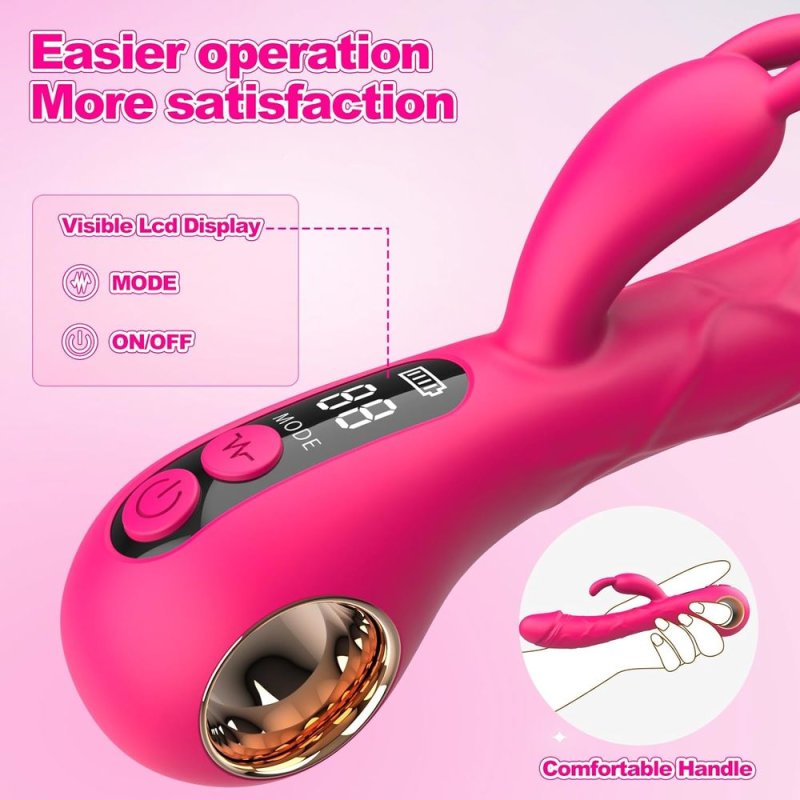 G-Spot Rabbit Vibrator with LCD Display