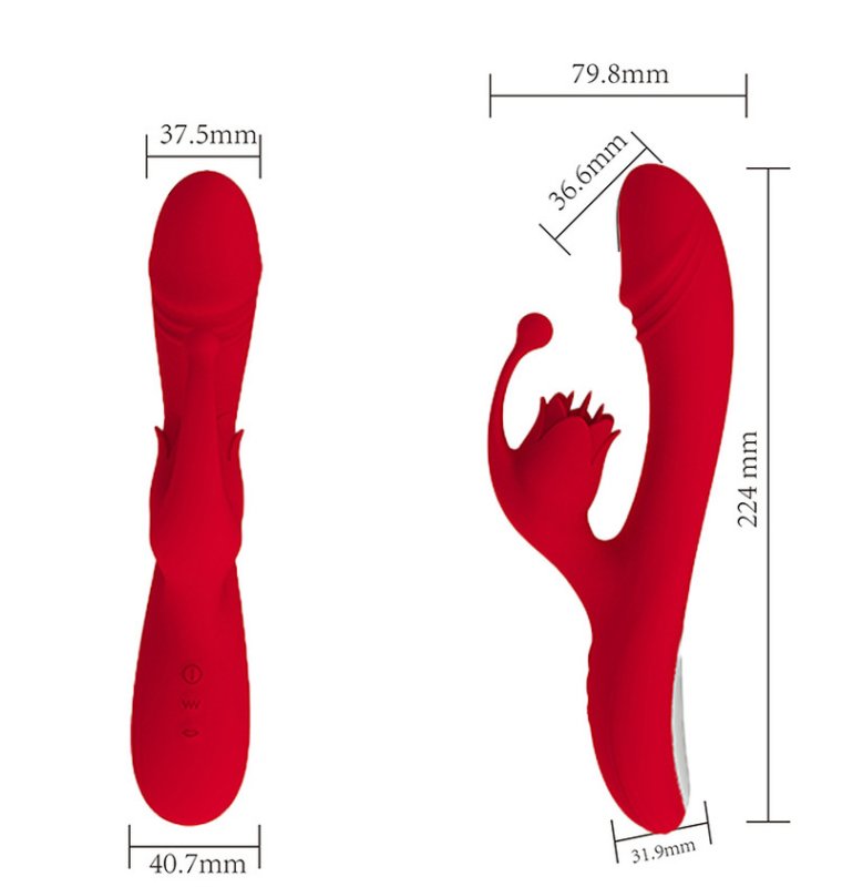 Rose Clit Stimulation Rabbit Vibrator