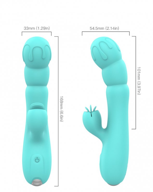 Frozen Silicone Rabbit Vibrator