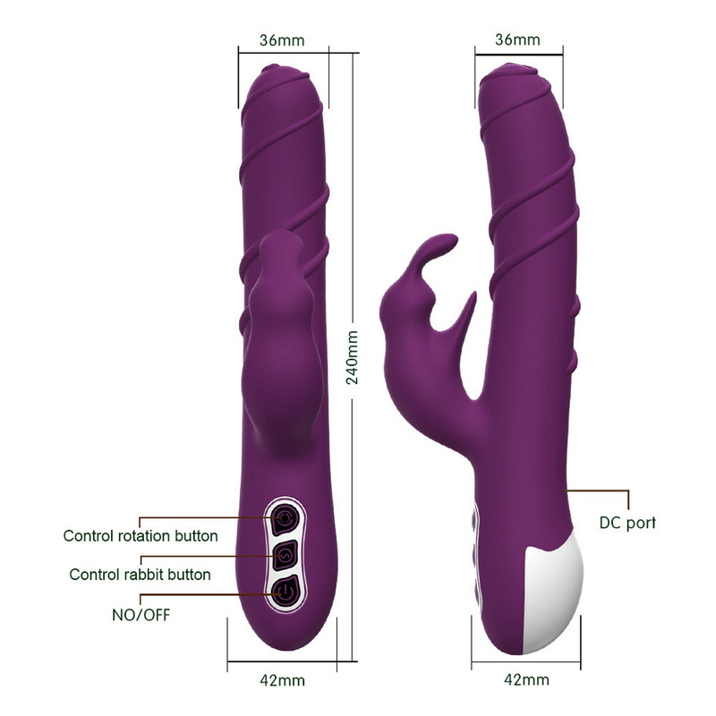 Khalifa Silicone Rabbit Vibrator