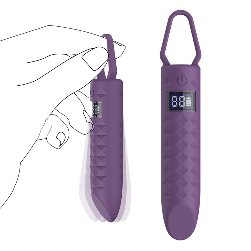 LCD Mini Vibrator Bullet with Lipstick Shape