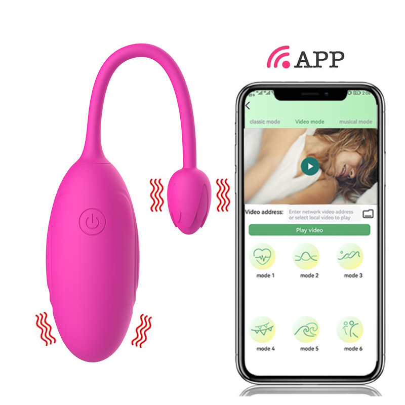 App Remote Control Double-head Rose Egg Vibrator