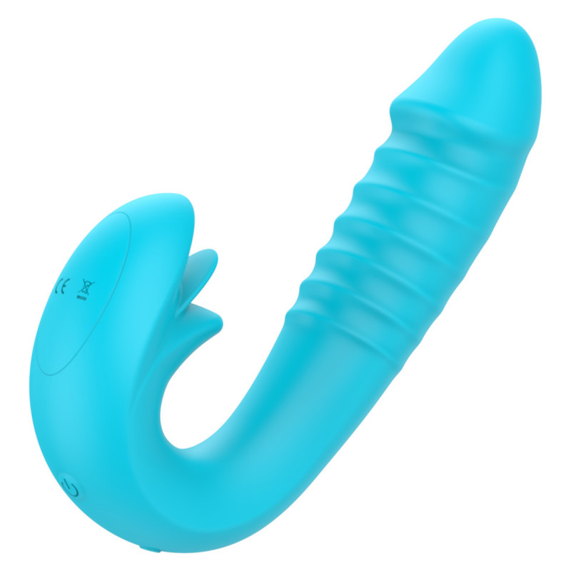 Crazy Tongue Thrusting Strap-on Vibrator