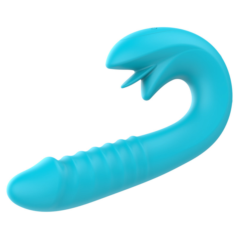 Crazy Tongue Thrusting Strap-on Vibrator