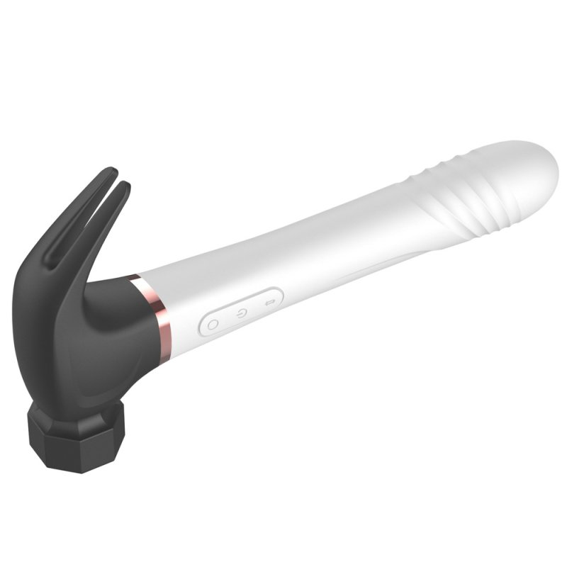 Double Color Hammer Vibrator - Sucking+Stretching