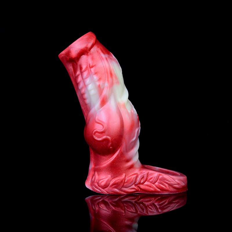 Flame Lifelike Penis Sleeve - A