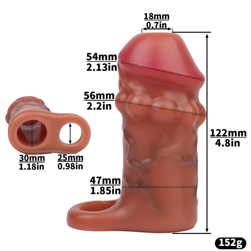 Realistic Male Penis Sleeve - E