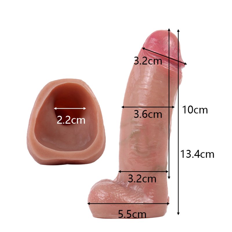 Scrotum Cover Realistic Cock Sleeve -B