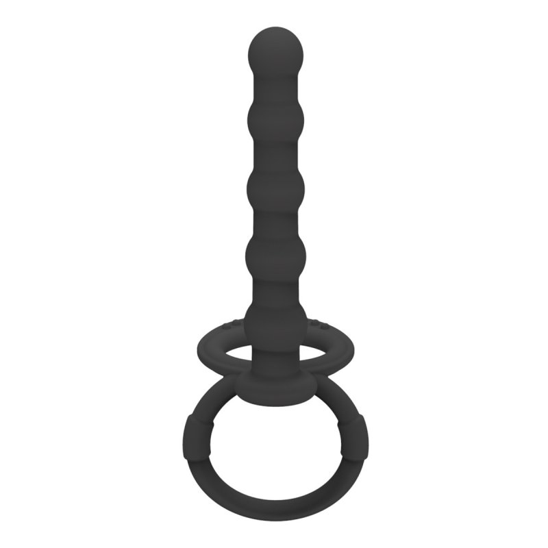 Cock & Ball Ring with Anal Beads