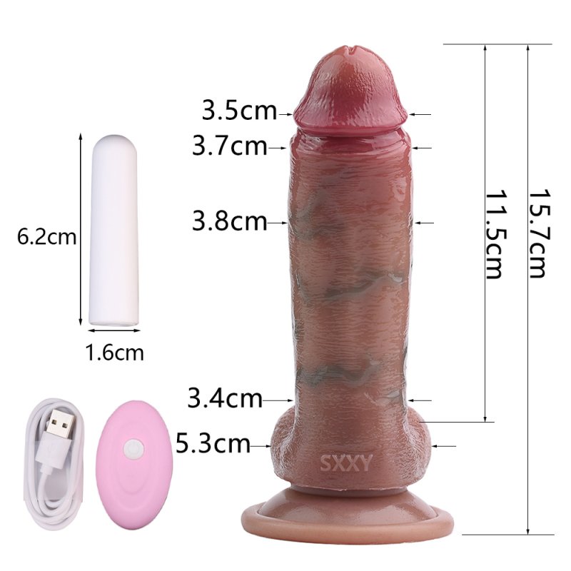 Body-Safe Material  Real Skin Dildo