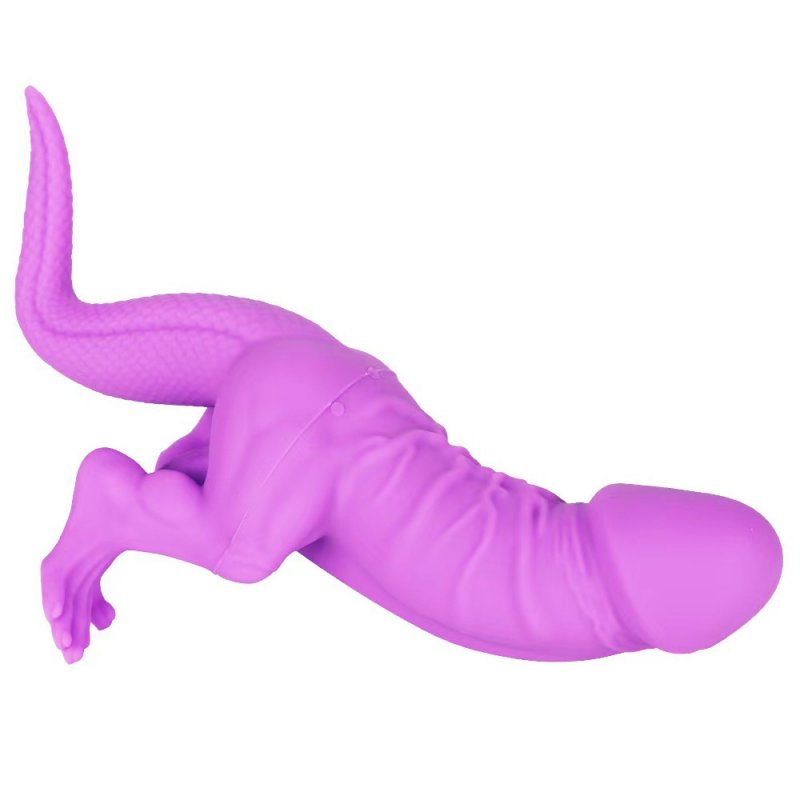 Dinosaur Silicone Dildo - Purple