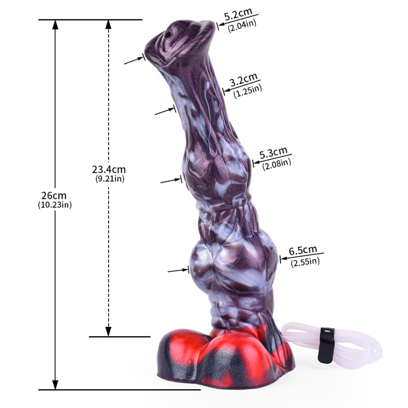 Squirting Alien Beast Night Elf 10.2" Dildo - L