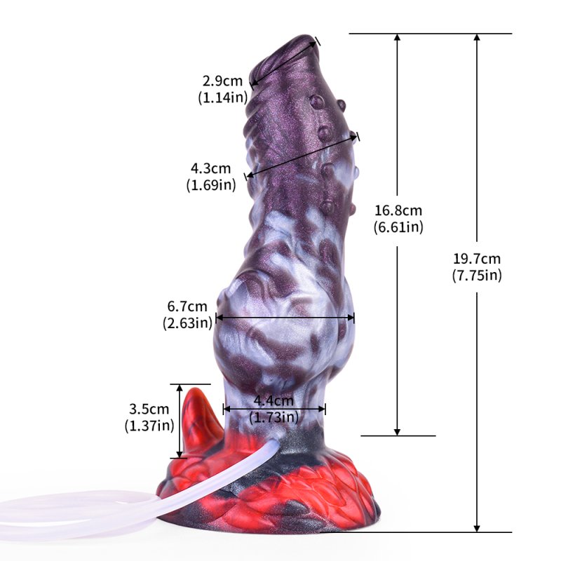 Squirting Alien Beast Night Elf 7.7" Dildo - J