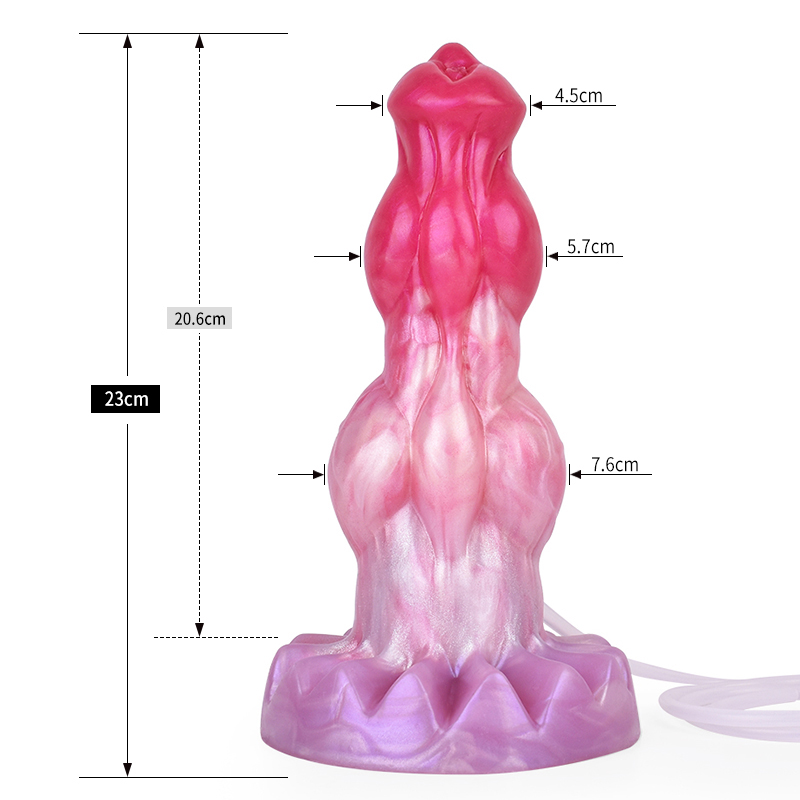 Ejaculating Peachy Colorful Realistic Dildo- 20