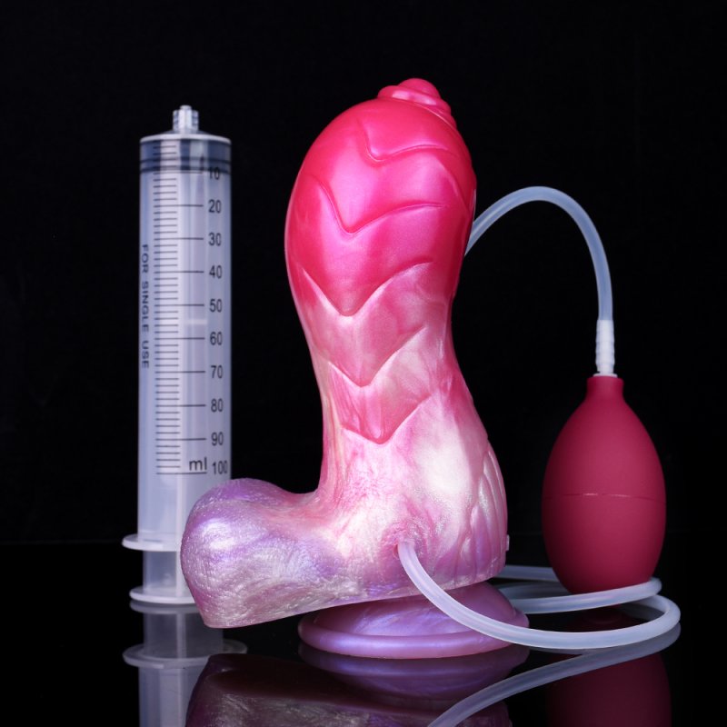 Ejaculating Peachy Colorful Realistic Dildo- 04