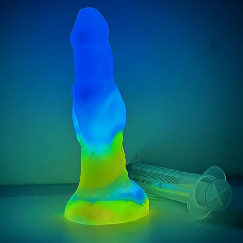 Triple Function Squirting Luminous Dildo - 02