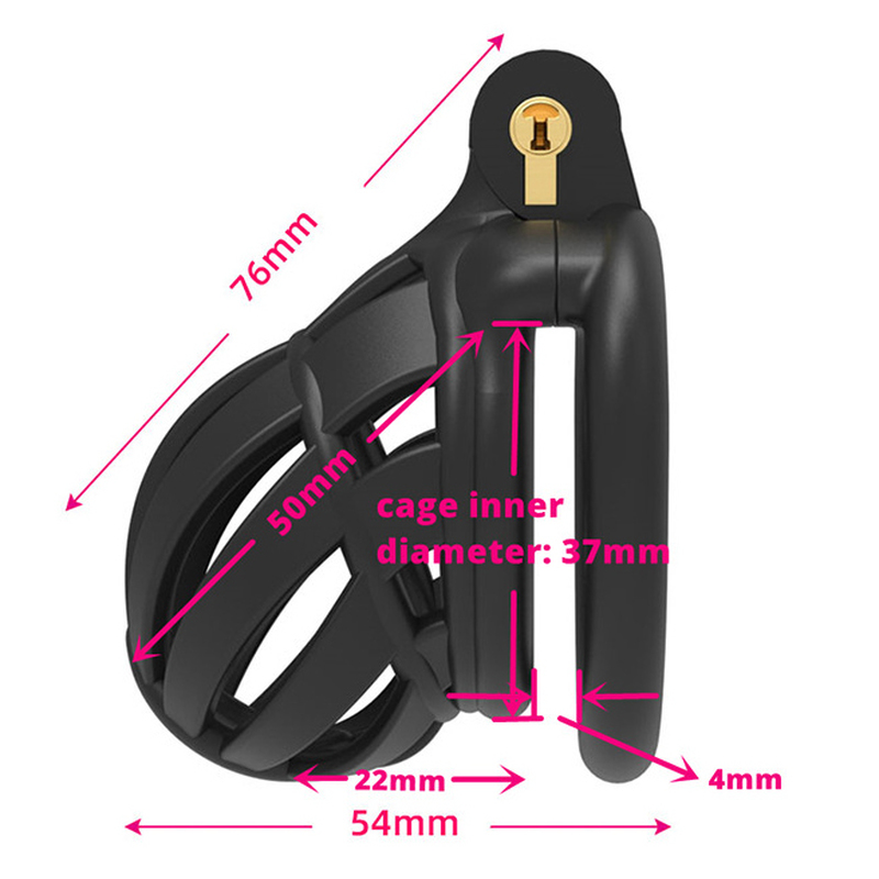 Big Head Plastic Chastity Cage