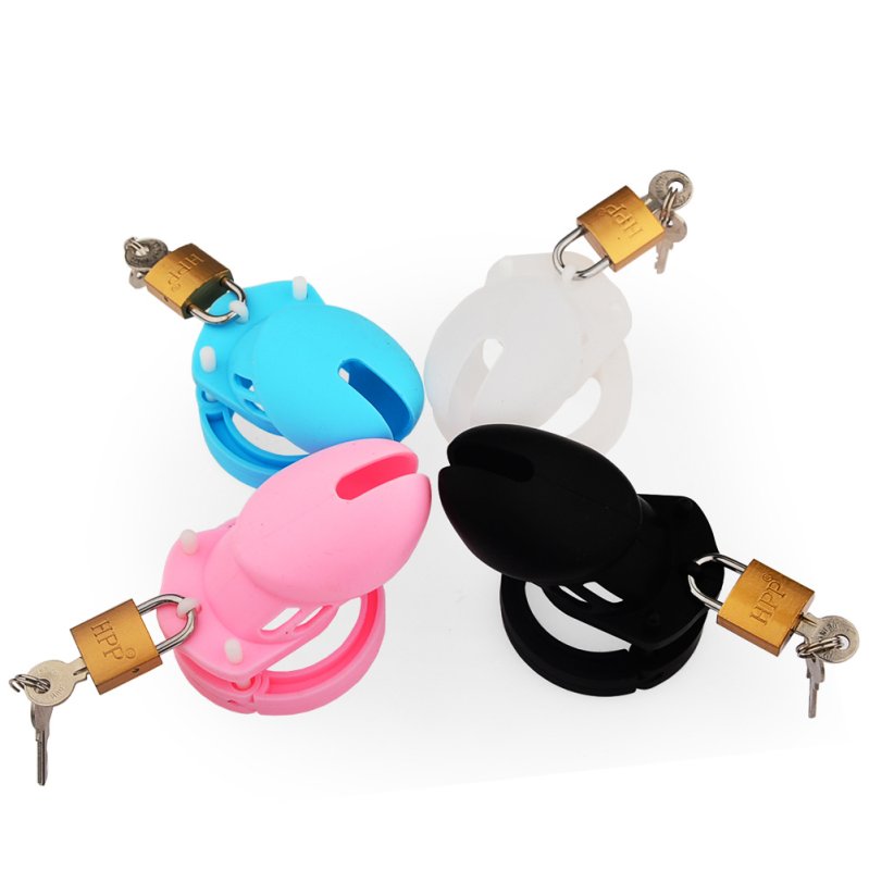 Silicone CB6000s Chastity Devices In Clear/Black/Blue/Pink