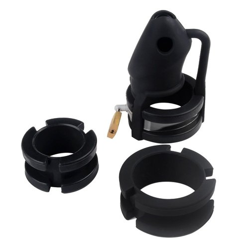 Chastity Cage Silicone Birdlocked - Black