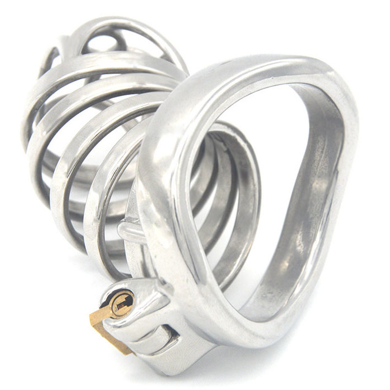 Rhombic Bend Ring Male Chastity Cock Cage