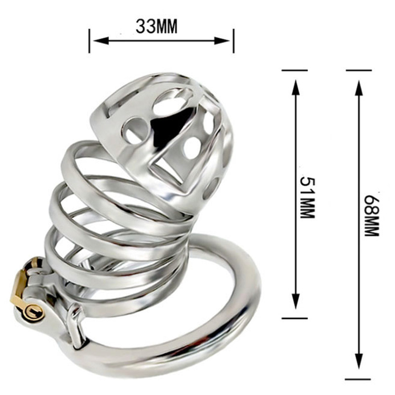 Captus Stainless Steel Locking Chastity Cage