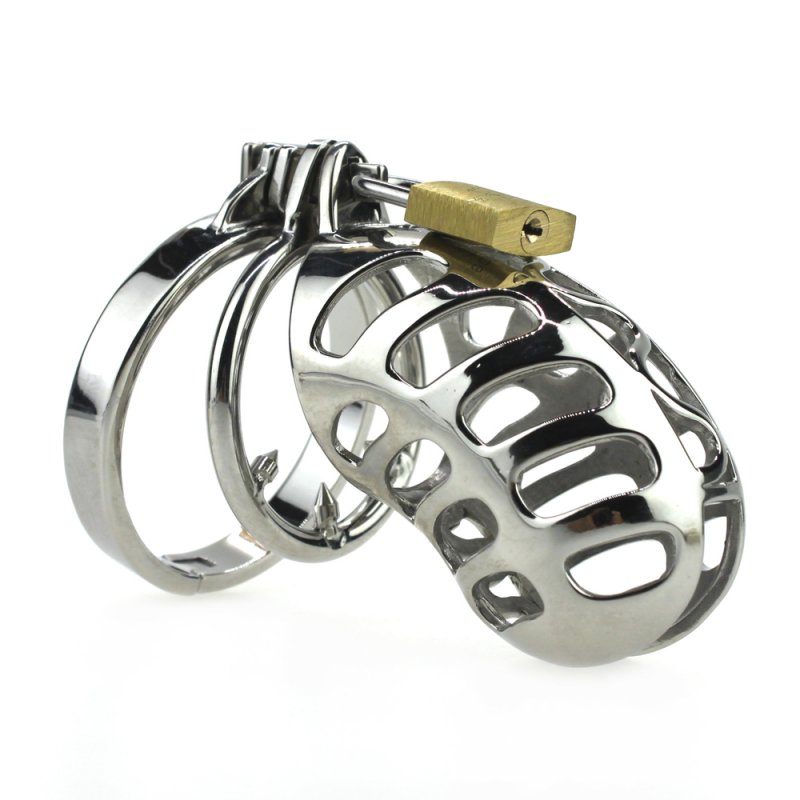 Male Chastity Device Lock Stainless Steel Cock Cage