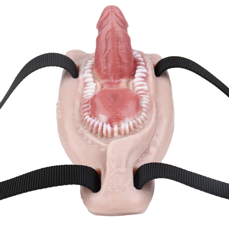 Strap On Dildo Sex Grinder with Teeth