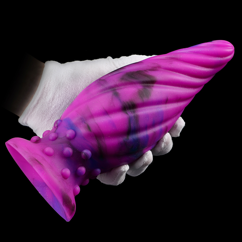 Luminous Spiral Cone Silicone Butt Plug