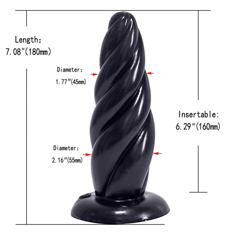 Twist PVC Butt Plug