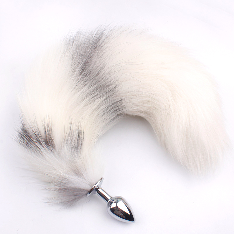 Cross Fox Tail  Metal Anal Plug Toy