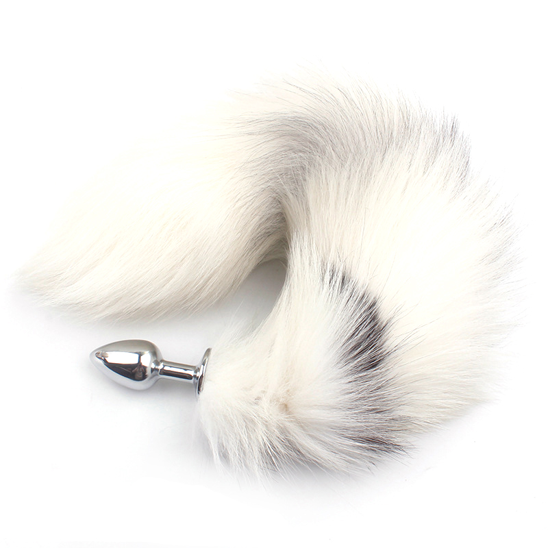 Cross Fox Tail  Metal Anal Plug Toy