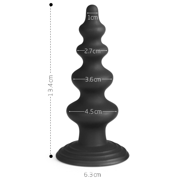 Pagoda Silicone Anal Beads