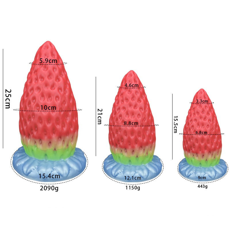 Strawberry Huge Butt Plug