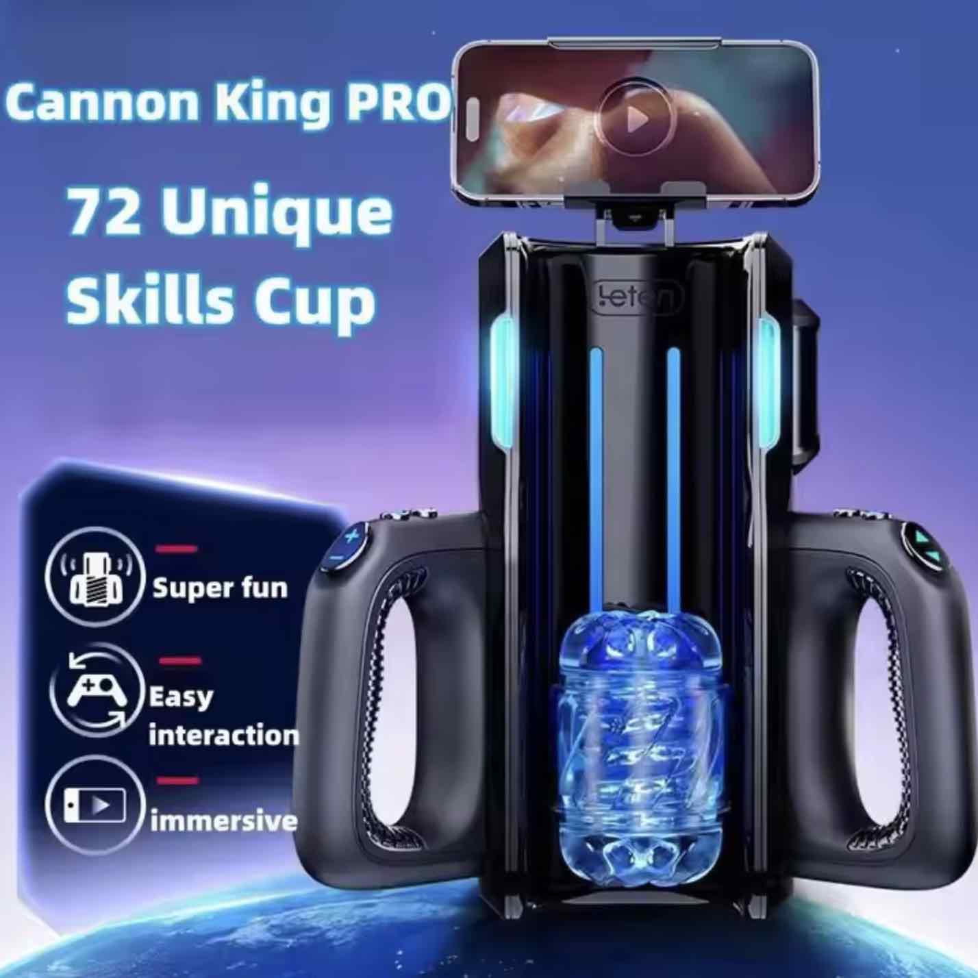 Automatic Telescopice Sucking Male Masturbation Cup with Mobile Phone Holder