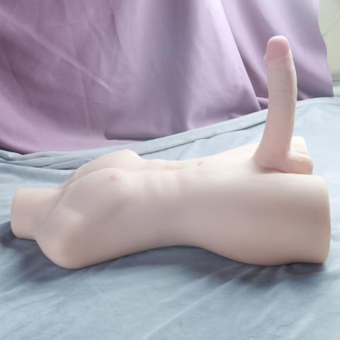 Male 3D Torso Half Body With Big Dildo